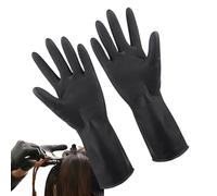 Yhsioaklo Gants de coloration pour cheveux, gants de couleur, gants imperméables en latex antidérapants pour travail automobile, laboratoire, traitement de la viande, peinture, cuisine, lavage de la