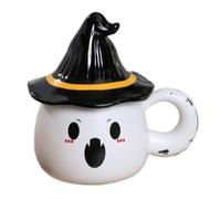 Yhsioaklo Grande Tasse Halloween,Mugs en Céramique avec Fantôme Amusant - Tasses à Thé et Café pour Cuisine Usage Quotidien Réunion de Bibliothèque Fête Bureau Maison