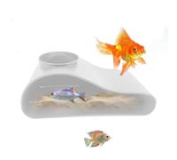 Yhsioaklo Grotte pour aquarium, cachette pour poissons d'aquarium | Refuge crevettes tunnel décoratif pour tortues reptiles étangs d'eau douce