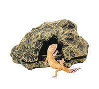 Yhsioaklo Grotte pour reptiles, maison de tortue pour lézards - Petite imitation roche pour aquarium - Accessoires pour boule, pythons, tortues, gecko