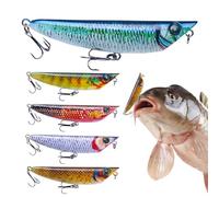 Yhsioaklo Hard Fish Swimbait Leurre de pêche portable et réaliste pour la pêche à la truite basse, crappie walleye, pike, Bluegill, Salmon