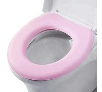 Yhsioaklo Housse de siège de toilette | Coussin de siège de toilette | 2 pièces housse de toilette lavable | Couverture épaisse du réglage de la tarification pour la salle de bain qui écrit Poussinet