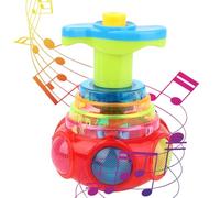 Yhsioaklo Jouet | 7 x 8 x 8 cm Bright Round About | 60 g Paillettes UFO Music Gyro Shiny Gyro | Rond pour, Couleurs