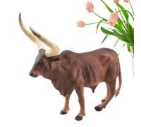 Yhsioaklo Jouet Figurine de Vache - Modèle Animal de Simulation réaliste | Figure de mammifères Sauvages pour Les Premiers projets éducatifs | Cadeau d'apprentissage cognitif et Cadeau de fête