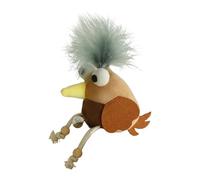 Yhsioaklo Jouet pour chat avec son d'oiseau | Jouets interactifs avec herbe à chat et plumes - Fournitures pour animaux de compagnie jeux d'intérieur pour entraînement, exercice et enrichissement