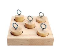 Yhsioaklo Jouets pour oiseaux | Perruche Puzzle Jouet en bois, outil d'entraînement interactif pour calopsittes et perroquets