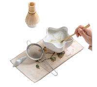 Yhsioaklo Kit Matcha | Set D'Outils Pour Préparation Matcha | Accessoires Cérémoniel Traditionnel Boisson Détente Maison | Méditation Rassemblement Yoga Bureau Massage