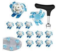 Yhsioaklo Lot de 12 crampons de rechange pour chaussures de golf | Crampons de chaussures | Pointes de torsion rapides portables pratiques pour les cours de justice en plein air