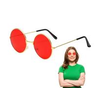 Yhsioaklo Lunettes de soleil rétro de style Lennon - Shades steampunk UV400 Slim | Des lunettes de protection classiques, des lunettes de de cosplay, du plaisir du carnaval en plein air, un cadre en