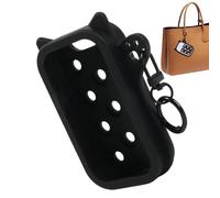 Yhsioaklo Manchon en silicone doux et portable avec porte-clés, housse de protection en spray pour lavage à la main | pour femmes, adolescentes, dames, petite amie, voyage, voyage, rendez-vous, sac à