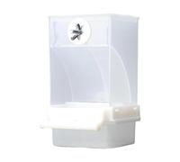 Yhsioaklo Mangeoire automatique pour perroquets, mangeoire pour cages d'oiseaux sans désordre, récipient alimentaire prêt à charger, adapté aux oiseaux, récipient transparent pour