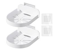 Yhsioaklo Montage mural de la caméra de sécurité, sans support de caméra de perçage, pas d'étagère de support de moniteur de perçage, support mural petit avec adhésif pour