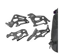 Yhsioaklo Outil de poche en métal, outil multifonction avec animal - Outils multiples avec animal - Gadget utilitaire de porte-clés 4X, outil multifonction