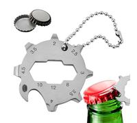 Yhsioaklo Outil multifonction, outil à main en acier inoxydable, boîte octogonale, porte-clés de survie, compact pour la construction de meubles, la pêche et la réparation de la maison