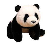 Yhsioaklo Panda Peluche - Décoration de table réaliste - Coussin en peluche panda - Pour femmes hommes filles chambre d'enfant salon décoration d'étagère chambre à coucher