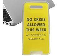 Yhsioaklo Panneau de bureau décoratif, panneaux de bureau sarcastiques - panneau de boîte de bureau - pour décoration de travail jaune, panneau de bureau amusant pour