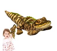 Yhsioaklo Peluche Crocodile | Jouet en Peluche Crocodile Doux réaliste | Oreiller en de 19 Pouces, Mignonne et Unique pour Enfant et Adultes, décoration de canapé-lit