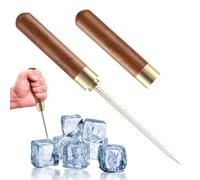 Yhsioaklo Piolet à glace - Piolet en acier inoxydable avec étui de protection - Outil de cuisine antidérapant avec poignée pour la maison, le camping, le pique-nique