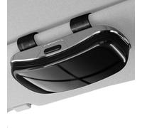 Yhsioaklo Porte-lunettes pour voiture - Organisateur de visière de voiture, support pour lunettes de soleil sur véhicule pour usage quotidien, voyage et communication