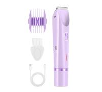 Yhsioaklo Rasoir électrique pour femme | Rasoir imperméable à double tête pour femme 400 mAh | Pour peau publique jambes beauté intime voyage