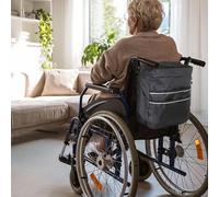Yhsioaklo Sac à dos pour chaise roulante | Réfléchissant pour chaise roulante Sac à dos - Organisateur portable pour adultes, hôpital, Scooter, dépenses quotidiennes, rééducation, aînés, en plein air