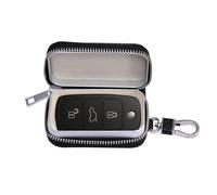 Yhsioaklo Sac de trousseau, étui de protection anti-, étui en cuir élégant avec fermeture éclair, bloc de signalisation pour la sécurité des voitures, accessoire antihacking Persécution portable