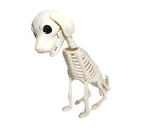Yhsioaklo Statue de tête de mort pour Halloween - Squelette de chien - Décoration de table pour la maison et le salon