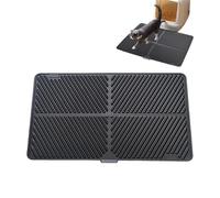 Yhsioaklo Tapis de litière - Tapis de piège à litière, Extra Large, Pliable et imperméable, Protection de Zone d'alimentation pour Chat, Salon, Maison,