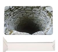 Yhsioaklo Tapis Illusion 3D - Paillasson Trou sans Anti-Dérapant | Tapis 3D Absorbant Illusion d'Optique,pour Entrée Salon Cuisine Salle de Séjour Maison