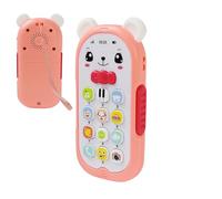 Yhsioaklo Téléphone de jouet, jeu d'imitation avec lumières et sons - Téléphone pour de dessins animés | pour maison, voiture, salle de classe, salle de jeux pour , filles, jardin