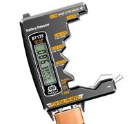 Yhsioaklo Testeur de Piles pour la Maison - Détecteur de Tension avec Écran LCD | Détecteur Portable pour Piles D/C/AA/AAA/N/9V/Button/3.7V - Pour Automobile Électroménager Télécommandes Jouets