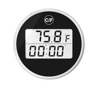 Yhsioaklo Thermomètre flottant pour bain de glace - Double échelle - LED - Outil anti-poussière pour piscine, jardin, extérieur, maison, piscine, salle de bain, douche