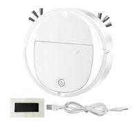 Yhsioaklo Vide de serpillière, Boost de tapis | Design ultra fin, épilation des animaux, recharge automatique, fonctionnement calme, cycle de nettoyage continu, sol dur compa