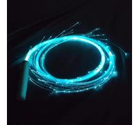 Yhsioaklo Whips LED | PMMA Whip de Danse à Batterie réutilisable avec 4 Modes d'éclairage Variables | Whip à Fibre Optique incarnable à 360 degrés pour Danser, fêtes, Montre la Nuit