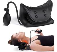YhsPkAh Airbag Neck Stretcher, Neck and Shoulder Relaxer, Massage Traction Pillow, for Neck Muscle Relax, Enhanced Traction Pillow Design, Ergonomic Cervical Spine Relief