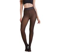 YhsPkAh Collants Transparents Doublés Polaire, Collants pour Femmes, Collants Chauds pour Femmes, Adaptés Aux Températures De 5 à 20 °c, Effet Push-Up Et Ventre Plat. Bronze-M