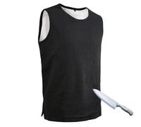 YhsPkAh Gilet Anti-Coupures Dissimulé De Niveau 4, Gilet De Protection Complète, Résistance Aux Coups De Couteau Et Aux Coupures, Doux, Respirant Et Léger Black-2XL