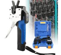 YhsPkAh Kit D'outils électriques pour L'évasement De Tubes en Cuivre - Jauge D'évasement pour Tubes en Cuivre De 1/4 à 3/4 Pouce, Outil D'évasement De Tuyaux CVC sans Fil avec étui 9Chucks