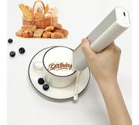 YhsPkh Imprimante Alimentaire Portable avec Contrôle par Application, Imprimante à Café Portable - Précision De 300 Dpi, Consommation Sûre Et Sortie Rapide Et Claire,B