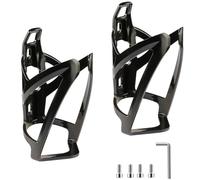 YHT Lot de 2 porte-bidons de vélo légers avec vis, bouilloire universelle pour vélo de route, VTT et enfants (noir)