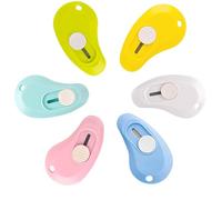 YHT Lot de 6 mini couteaux artistiques de couleurs assorties pour ouverture des lettres et découpe de papier, couteaux artistiques télescopiques portables avec lame tranchante, papeterie pour
