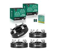 YHTAUTO Lot de 2 entretoises de roue centrées de moyeu de 5 x 4,5, 2,5 cm pour Chrysler 300, Dodge Charger, Challenger, Magnum 5 x 114,3 mm avec goujons 14 x 1,5, alésage de moyeu de 71,5 mm, 5 cosses