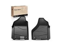 YHTAUTO Lot de 2 Tapis de Sol Automobile, compatibles avec Ram Crew Cab 1500/2500/3500 de 2009-2018, Ram Classic Crew Cab 1500 de 2019-2024, Toutes Saisons, doublures en TPE, 1ère rangée