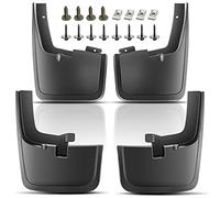 YHTAUTO Set of 4 Mud Flaps Splash Guards Accessories Replacement for 2015-2020 Ford F-150, with Factory Fender Flares (Not fit Raptor and Super Crew Model), Front and Rear LH RH, Black