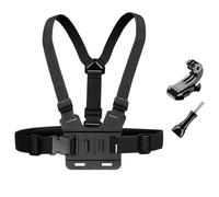 YHTSPORT Harnais de Support de Poitrine, Fixation de Poitrine pour Caméra d'action, Harnais de Poitrine Ajustable, Sangle de Poitrine pour Gopro et Autres Caméras d'action