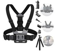YHTSPORT Harnais de Support de Poitrine, Sangle de Fixation Universelle pour Téléphone Portable, Harnais de Sangle Fixation Poitrine Compatible avec Gopro et Autres Caméra d'action/Téléphone
