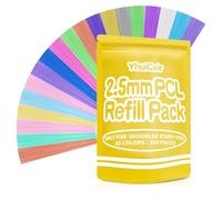 YhuiCxir Lot de 300 Filaments pour Stylo 3D 30 Couleurs de Recharges PCL de 2,5 mm Basse Température pour 3Doodler Start+ Non Compatible avec d'autres Stylos d'Impression 3D