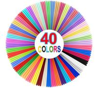 YhuiCxir Recharges de Filament pour Stylo 3D, 40 Couleurs, 1,75 mm PLA Fils
