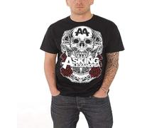YHUYVCSAWM Asking Alexandria Blackhadow Mens New Black T Shirt Manches Courtes(Small)