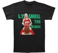 YHUYVCSAWM Authentic L7 Smell The Magic Slim-Fit T-Shirt New Black Manches Courtes(Large)